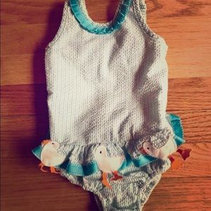 Seersucker Bathing Suit
